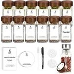LuxusKollektion Gew&uuml;rzbeh&auml;lter Gew&uuml;rzgl&auml;ser 12er Set quadratisch 120ml