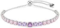 Swarovski Tennisarmband Matrix Armband, Rundschliffe im Farbverlauf, Mehrfarbig,
