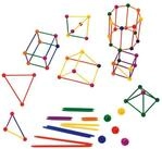 Betzold Lernspielzeug Geometrie-Steckbaukasten &ndash; Lernspiel Formen Baukasten