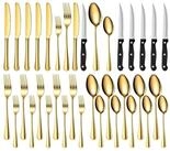 LuxusKollektion Besteck-Set Besteckset Edelstahl 36teilig Steakmesser Gabel...