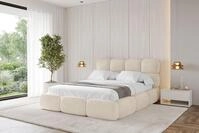 ALTDECOR Polsterbett NOMA (Polsterbett mit Bettkasten und Lattenrost, Boxbett...