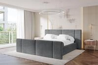 ALTDECOR Polsterbett RIVO-Z (Polsterbett mit Bettkasten und Lattenrost, Boxbett...