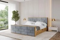 ALTDECOR Polsterbett ENZO8-Z (Polsterbett mit Bettkasten und Lattenrost,...