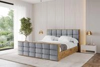 ALTDECOR Polsterbett ENZO2-Z (Polsterbett mit Bettkasten und Lattenrost,...