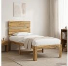 vidaXL Bettgestell vidaXL Einzelbettgestell mit Kopfteil ROSTOCK Wei&szlig; 80 x 200...