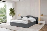 ALTDECOR Polsterbett ZORAN-v1 (Polsterbett mit Bettkasten und Lattenrost,...