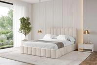 ALTDECOR Polsterbett FINO (Polsterbett mit Bettkasten und Lattenrost, Boxbett...