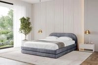 ALTDECOR Polsterbett LERIS-v1 (Polsterbett mit Bettkasten und Lattenrost,...