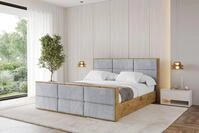 ALTDECOR Polsterbett ENZO1-Z (Polsterbett mit Bettkasten und Lattenrost,...