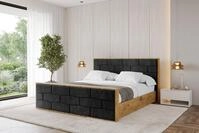 ALTDECOR Polsterbett ENZO8-Z (Polsterbett mit Bettkasten und Lattenrost,...