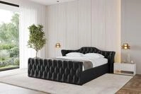 ALTDECOR Polsterbett ZORAN-Z-v1 (Polsterbett mit Bettkasten und Lattenrost,...
