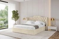 ALTDECOR Polsterbett ZORAN (Polsterbett mit Bettkasten und Lattenrost, Boxbett...