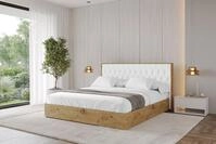 ALTDECOR Polsterbett ENZO5 (Polsterbett mit Bettkasten und Lattenrost, Boxbett...