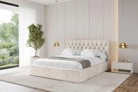 ALTDECOR Polsterbett RENO (Polsterbett mit Bettkasten und Lattenrost, Boxbett...