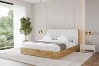 ALTDECOR Polsterbett ENZO6 (Polsterbett mit Bettkasten und Lattenrost, Boxbett...