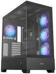FSP PC-Geh&auml;use M370-BA Geh&auml;use Midi Tower mITX, mATX, ATX (BTF) Schwarz ARGB,
