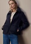 Kurzjacke STREET ONE, Damen, Gr. 34, blau (obsidian blau), Web, Obermaterial:...