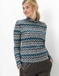 Brax Sweatshirt Style CARINA L Jersey: Rollkragenshirt im Baumwollmix