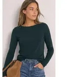STREET ONE Langarmshirt Style Lanea Shirt mit U-Boot-Ausschnitt gr&uuml;n 34 EU