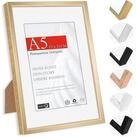 LuxusKollektion Einzelrahmen Bilderrahmen A5 14x21 Metall Alu, Champagner Gold
