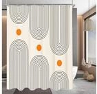 LuxusKollektion Duschvorhang Duschvorhang 100x200 Geometrische Kurve H200 x B100 cm