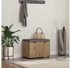 vidaXL Truhenbank vidaXL Flurbank Artisan-Eiche 60 x 38 x 46 cm