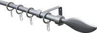 GARDINIA Gardinenstange Set Metall, 1-l&auml;ufig, ausziehbar, mit Bohren,...