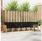 vidaXL Gartenlounge-Set vidaXL Outdoor-Sofagarnitur 6 stk. Wei&szlig; und Schwarz