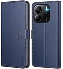 LuxusKollektion Flip Case Handyh&uuml;lle Klapph&uuml;lle Redmi Note 14 4G Dunkelblau in