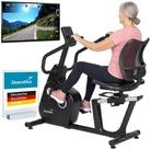 Skandika Heimtrainer Cykling P12 Comfort, Liege-Ergometer, mit drehbarem Sitz,