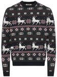 ONLY & SONS Rundhalspullover ONSX-MAS 2 CREW REG Weihnachten, Kunstfaser, regular fit