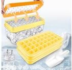 LuxusKollektion Eisw&uuml;rfelform Eisw&uuml;rfelbeh&auml;lter 64 St&uuml;ck Deckel Cocktail...