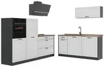 Vicco K&uuml;chenzeile R-Line, Wei&szlig; Landhaus/Anthrazit, 220 cm Arbeitsplatte...