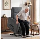 HOMCOM Relaxsessel Elektrisch Fernsehsessel mit Aufstehhilfe, Massage & W&auml;rme