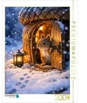 CALVENDO Puzzle CALVENDO Puzzle Das Eichh&ouml;rnchen &ouml;ffnet sein Zuhause, 2000 Teile