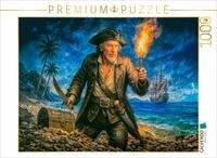 CALVENDO Puzzle CALVENDO Puzzle Captain Kidd bei Nacht - Versteckte Schatztruhe