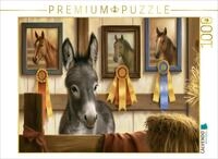 CALVENDO Puzzle CALVENDO Puzzle Esel im Stall, 1000 Teile Lege-Gr&ouml;&szlig;e 64 &times; 48 cm