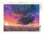 CALVENDO Puzzle CALVENDO Puzzle Szene aus "F&uuml;nf Wochen im Ballon" von Jules Verne,