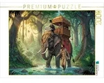 CALVENDO Puzzle CALVENDO Puzzle Durch den Dschungel Indiens, 2000 Teile Lege-Gr&ouml;&szlig;e