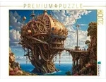 CALVENDO Puzzle CALVENDO Puzzle Steampunk-Symbiose: Die Stadt im Herzen eines