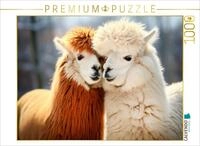 CALVENDO Puzzle CALVENDO Puzzle Alpakas - Ein Herz und eine Seele, 1000 Teile