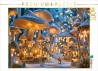 CALVENDO Puzzle CALVENDO Puzzle Verstecktes Feendorf im geheimnisvollen Pilzwald,