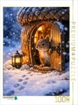 CALVENDO Puzzle CALVENDO Puzzle Das Eichh&ouml;rnchen &ouml;ffnet sein Zuhause, 1000 Teile