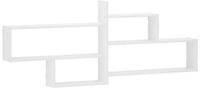 vidaXL Wandregal 1685 x 17 x 68 cm Wandregal Wei&szlig; 1685x17x68 cm Holzwerkstoff