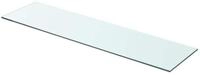 vidaXL Wandregal vidaXL Regalboden Glas Transparent 80x20 cm