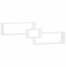 vidaXL Wandregal 158 x 17 x 53 cm Wandregal Wei&szlig; 158x17x53 cm Holzwerkstoff