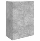 vidaXL Aktenschrank 66 x 34,5 x 90 cm H&auml;ngeschrank Wandschrank Betongrau...