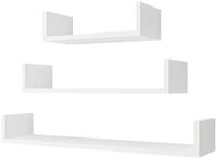 MIRJAN24 Wandregal Trio 004, 3er-Set, Breite: 40, 60, 80 cm, Haken zum...