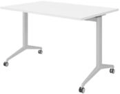 b&uuml;m&ouml; Schreibtisch b&uuml;m&ouml; Seminartische, Rechteck: 120 x 80 cm - Dekor: Wei&szlig;