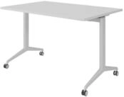 b&uuml;m&ouml; Schreibtisch b&uuml;m&ouml; Seminartische, Rechteck: 120 x 80 cm - Dekor: Grau